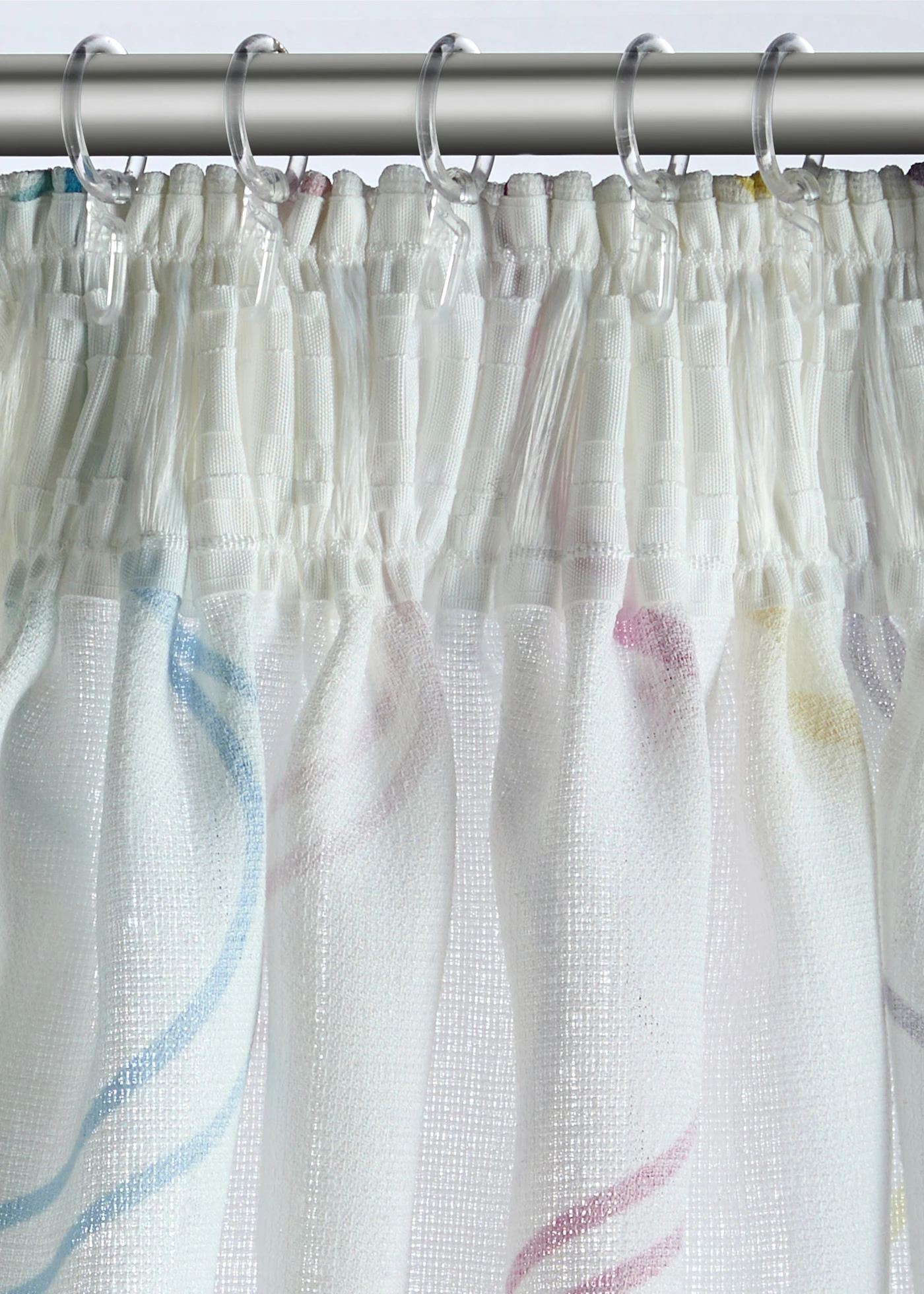 Gordijn met golvenprint (1 stuk) • meerkleurig wit • bonprix online shop