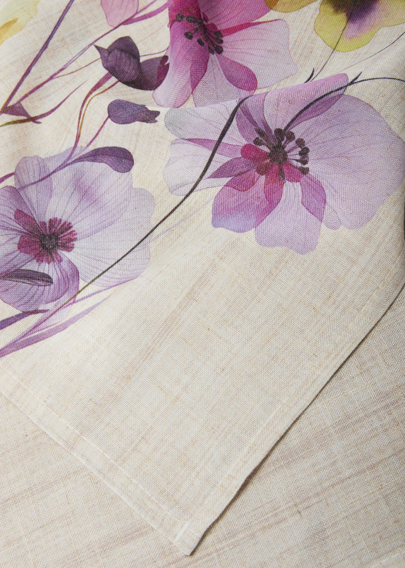 Chemin de table • violet-crème-jaune • Boutique bonprix