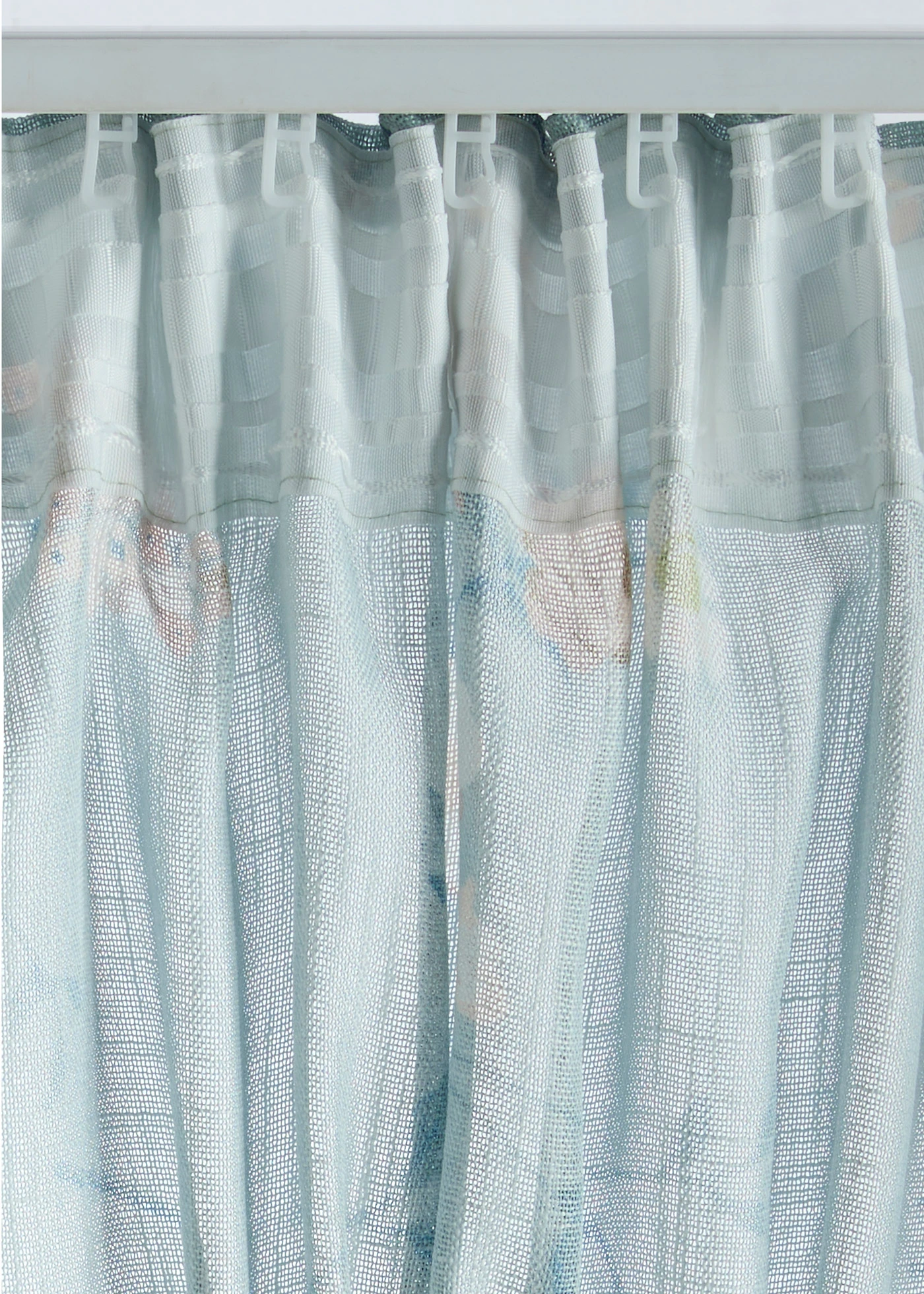 Gordijn met bloemenprint (1 stuk) • lichtgroen-wit... • bonprix online shop