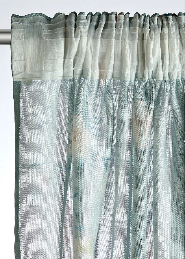 Gordijn met bloemenprint (1 stuk) • lichtgroen-wit... • product-page.page-title-suffix