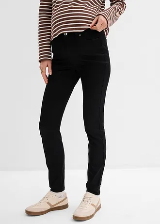 2-in-1 super stretch zwangerschapsjeans te dragen voor en na de zwangerschap, slim fit • zwart • bonprix online shop