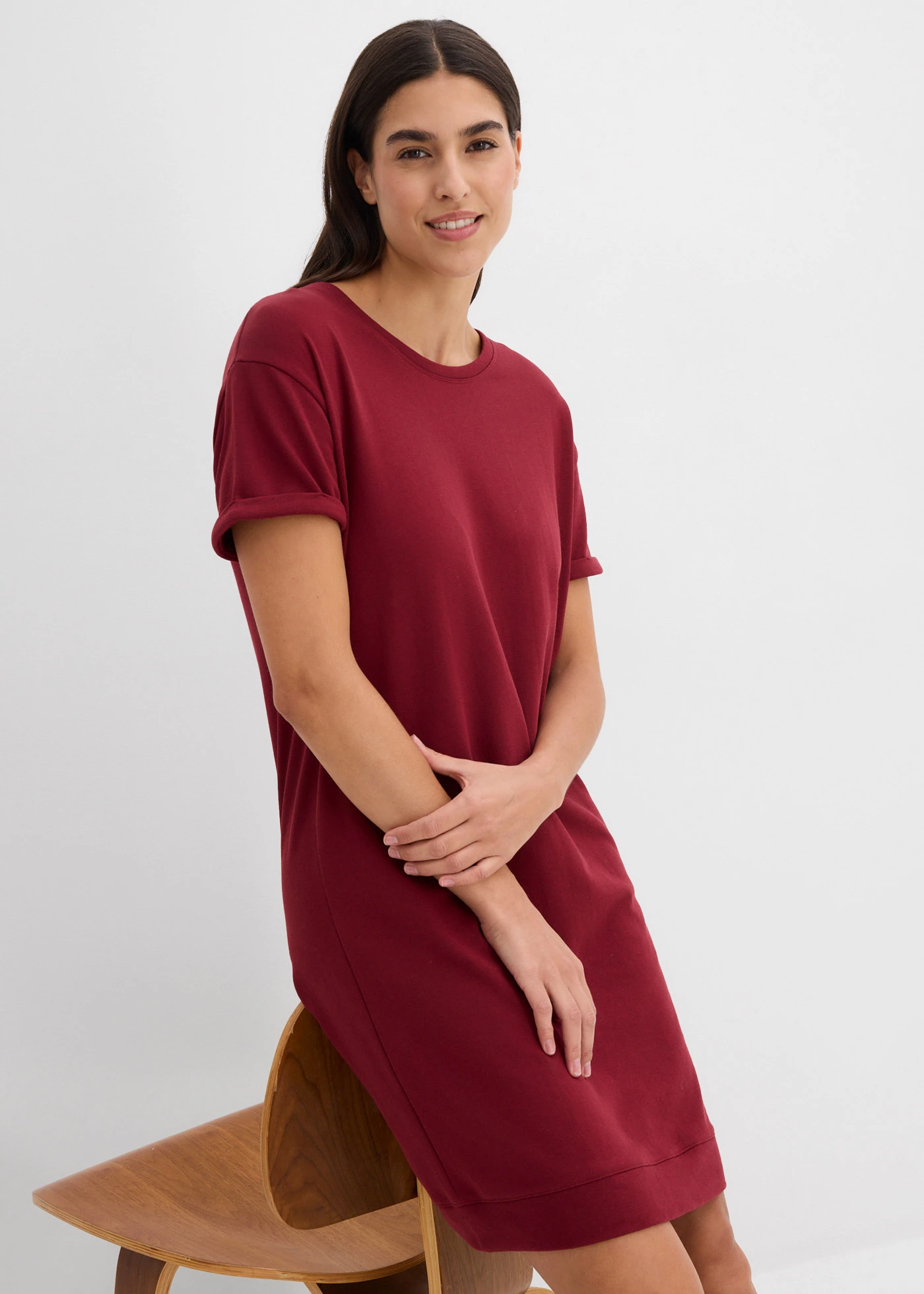 Sweatjurk • robijnrood • bonprix online shop