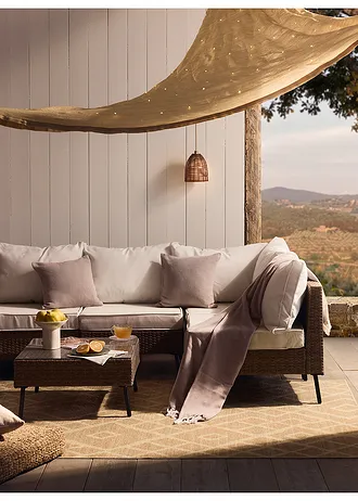 Poszewka na poduszkę we wzór etno (2 szt.) • kremowy • sklep bonprix