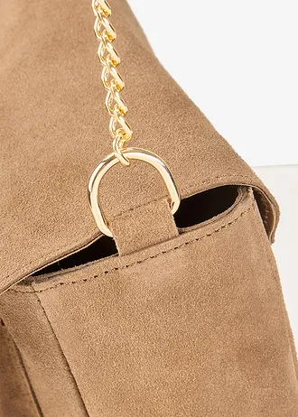 Schoudertas van suède • bruin • bonprix online shop