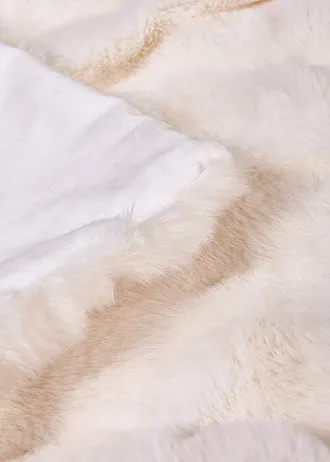 Fake fur knuffeldeken • crème • bonprix online shop