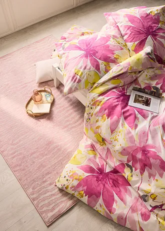 Parure de lit en coton mélangé • rose-jaune • Boutique bonprix