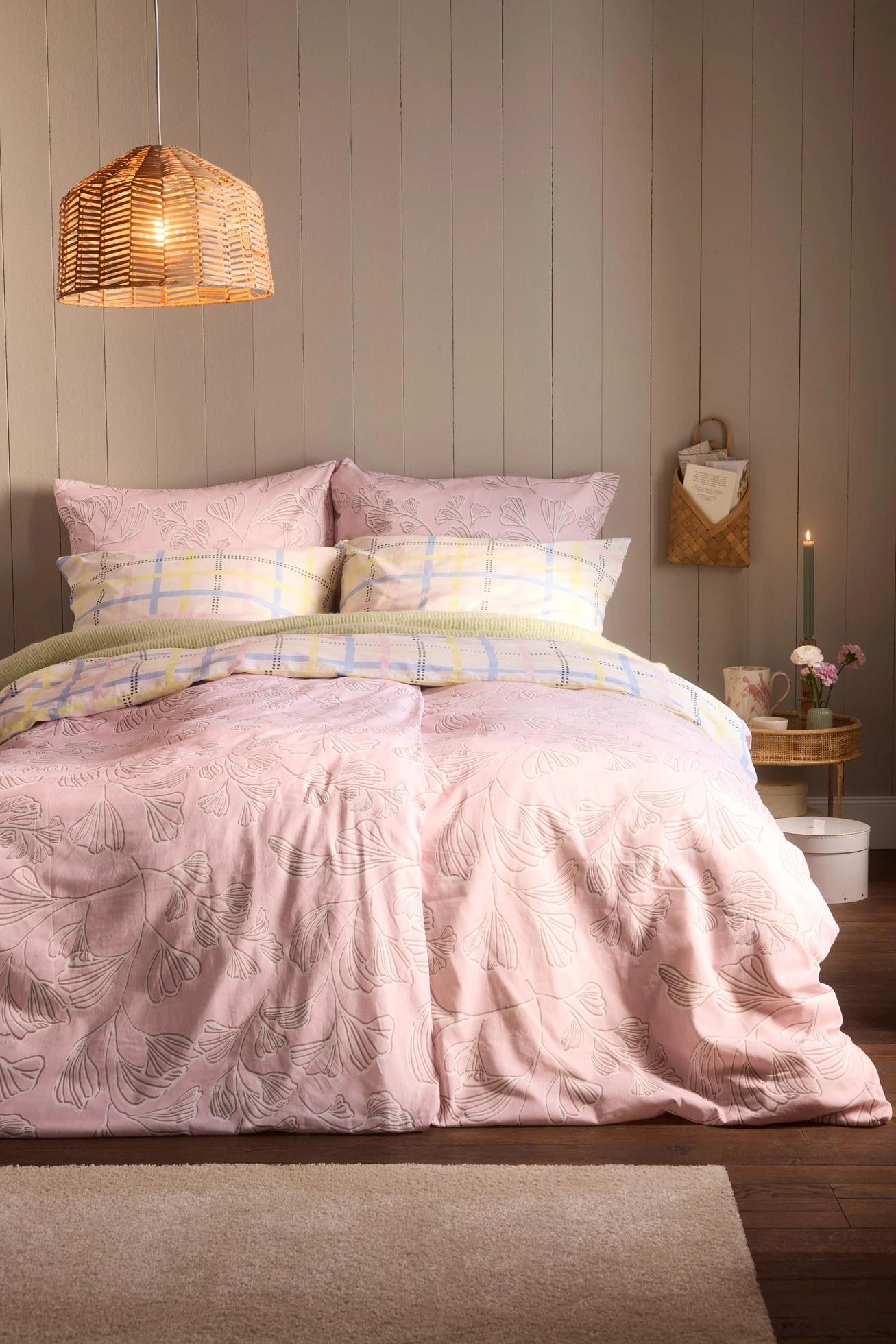 Lenjerie de pat din linou • crem • magazin bonprix