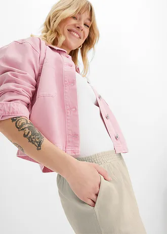 Pantalon palazzo en lin mélangé • sable clair • Boutique bonprix