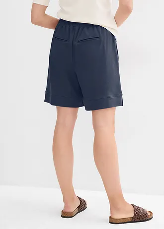 Short en molleton de coton mélangé • bleu foncé • Boutique bonprix