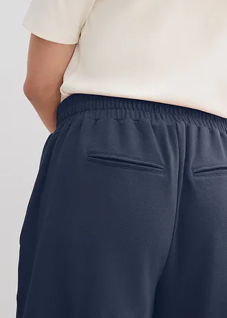 Short en molleton de coton mélangé • bleu foncé • Boutique bonprix