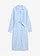 Robe-chemise 100% coton, Couleur: bleu clair-blanc rayé