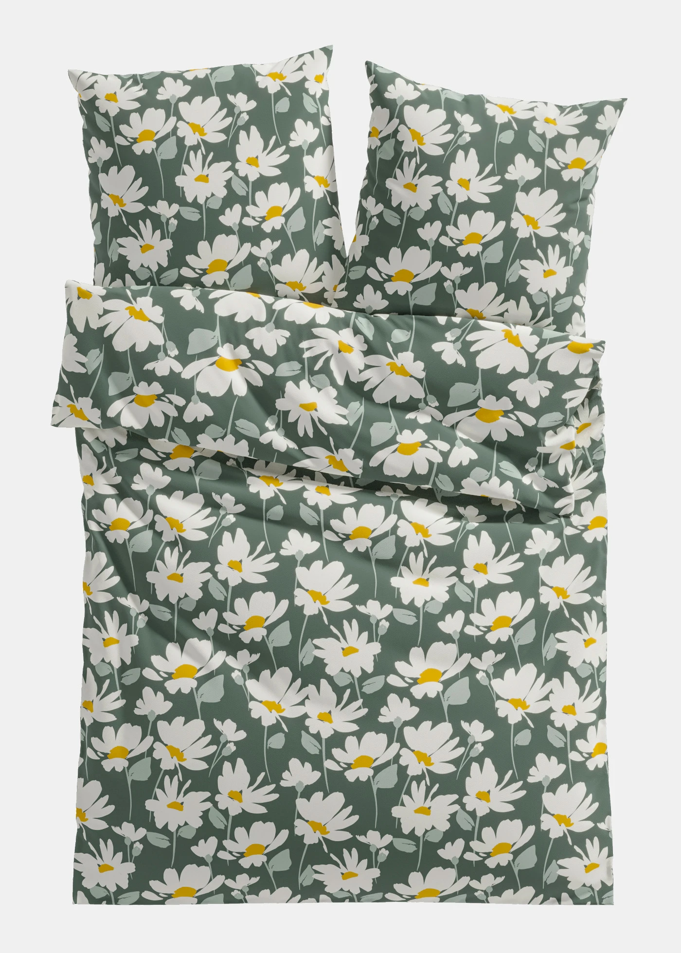 Lenjerie de pat din linou • verde • magazin bonprix