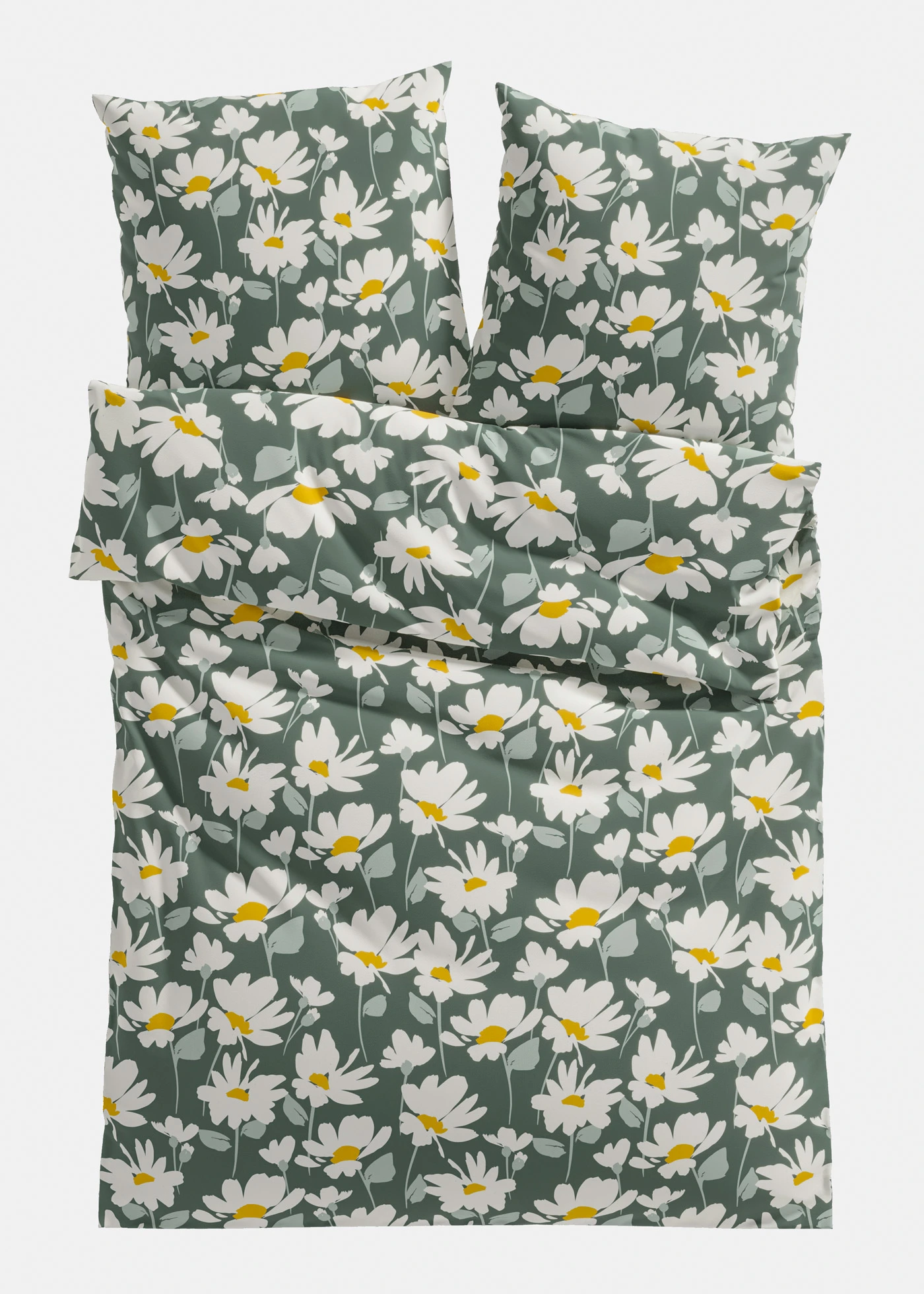 Linon dekbedovertrek • groen • bonprix online shop