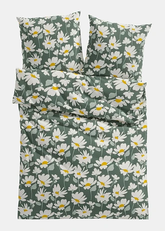 Lenjerie de pat din linou • verde • magazin bonprix