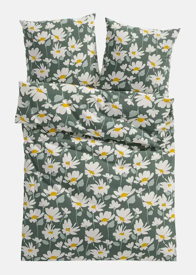 Linon dekbedovertrek • groen • bonprix online shop