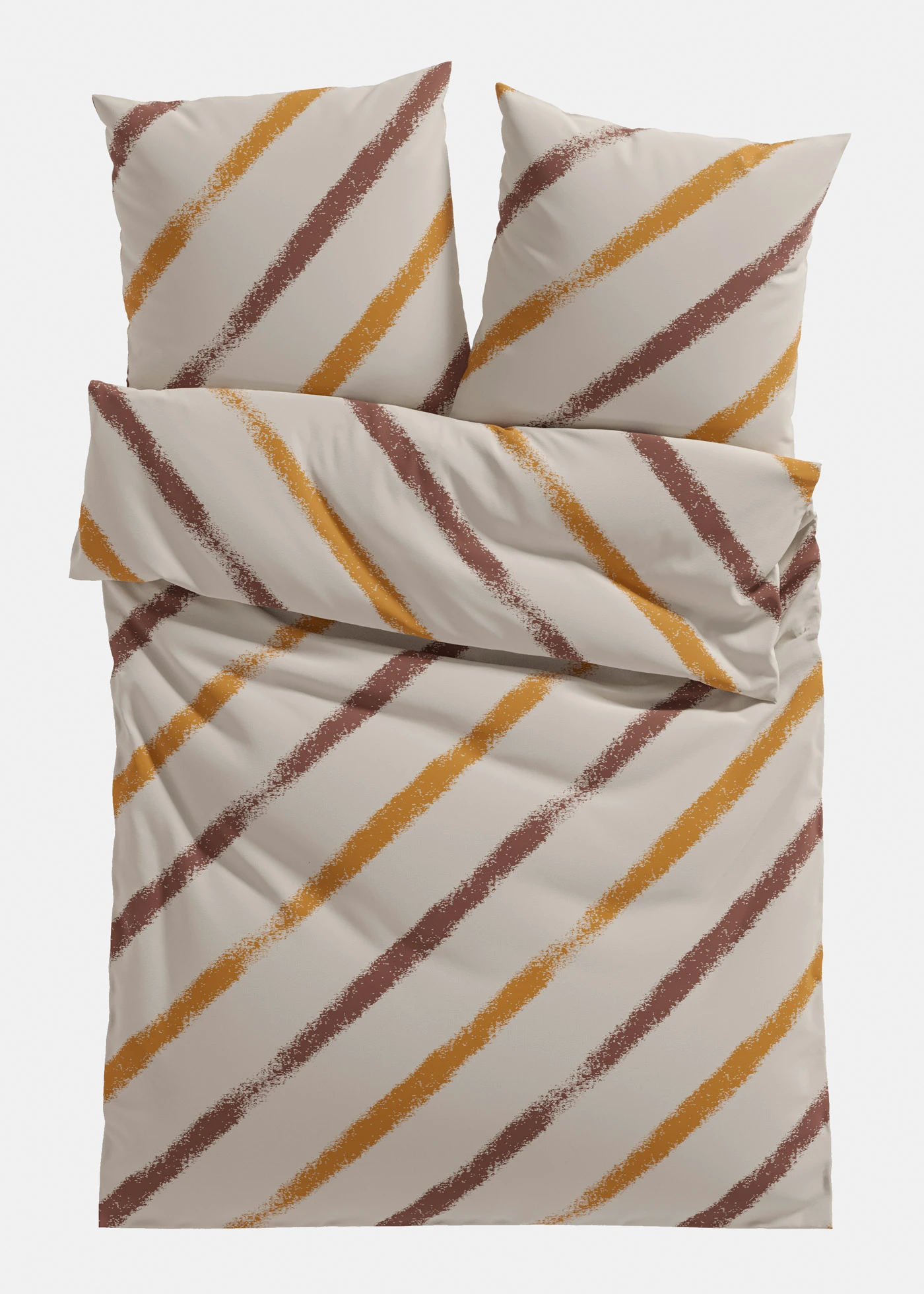 Linon dekbedovertrek • taupe • bonprix online shop