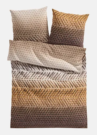 Lenjerie de pat cu design floral • maro • magazin bonprix