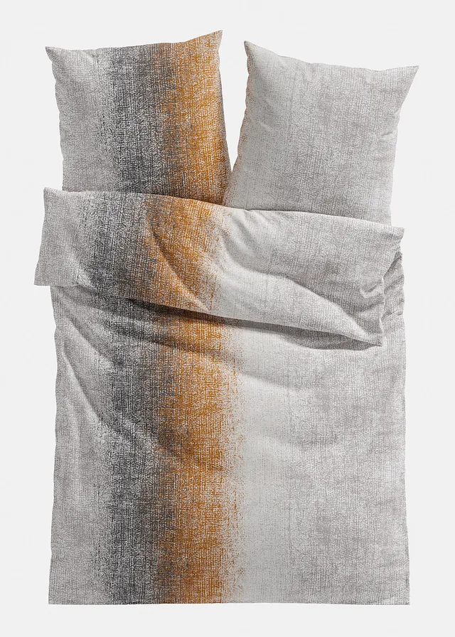 Lenjerie de pat din linou • gri-maro • magazin bonprix