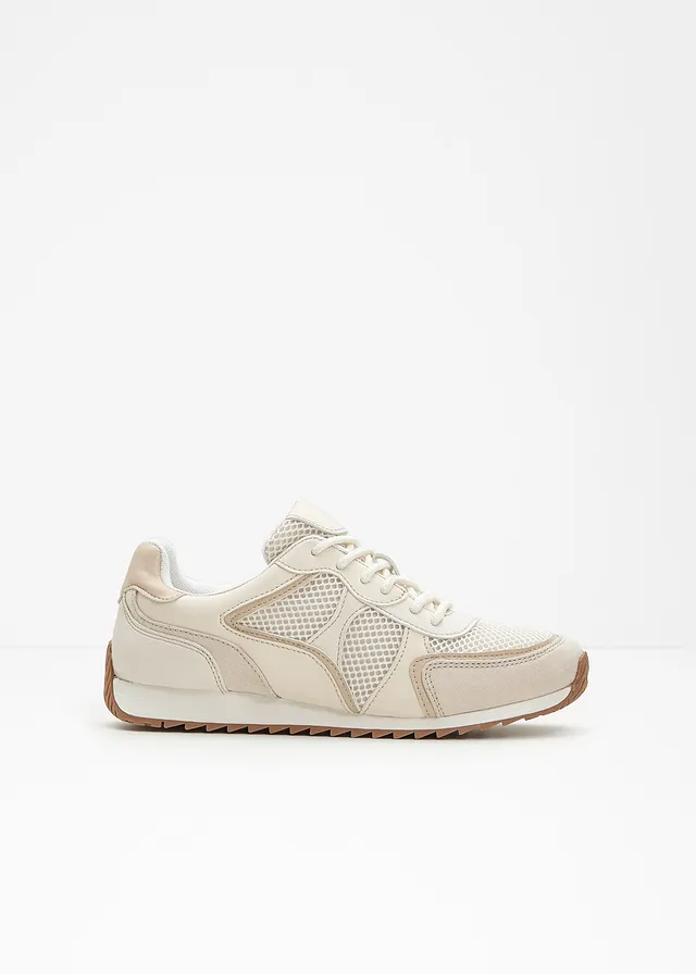 Baskets chunky avec empiècement en mesh