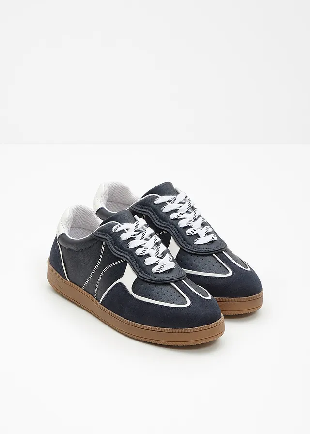 Sneakers in retrolook • donkerblauw • product-page.page-title-suffix