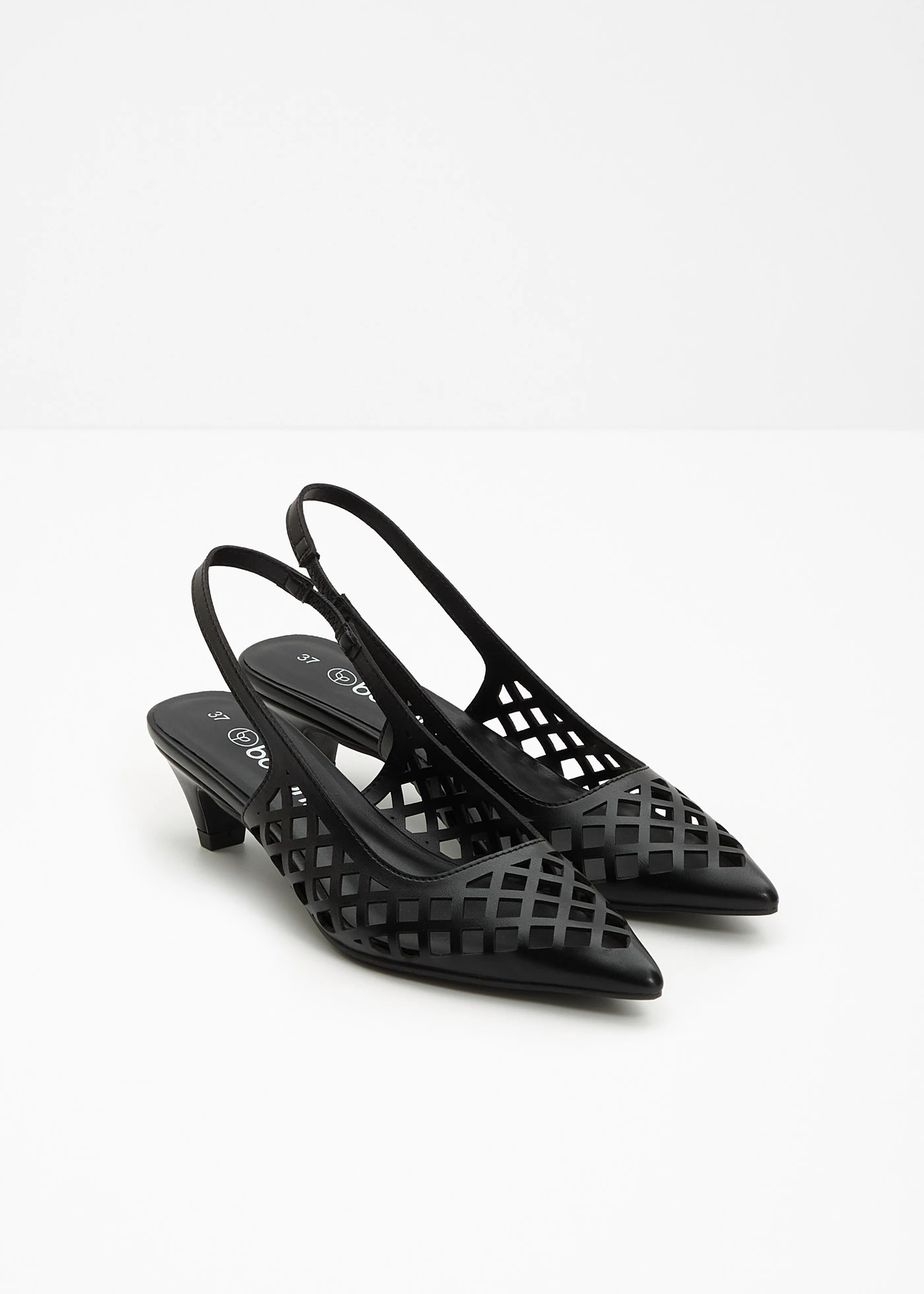 Slingback pumps met cut-outs • zwart • bonprix online shop
