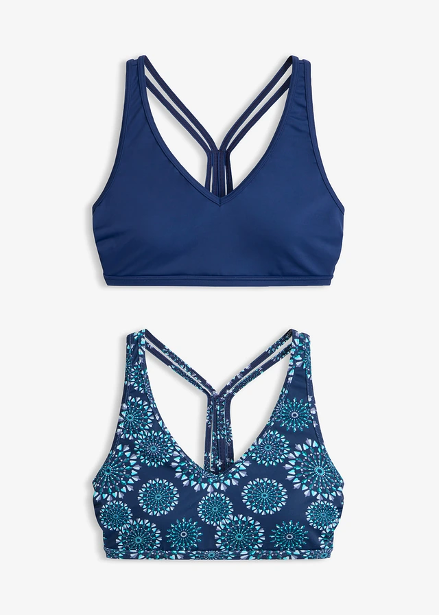 Bralette bikinitop met racerback (set van 2)