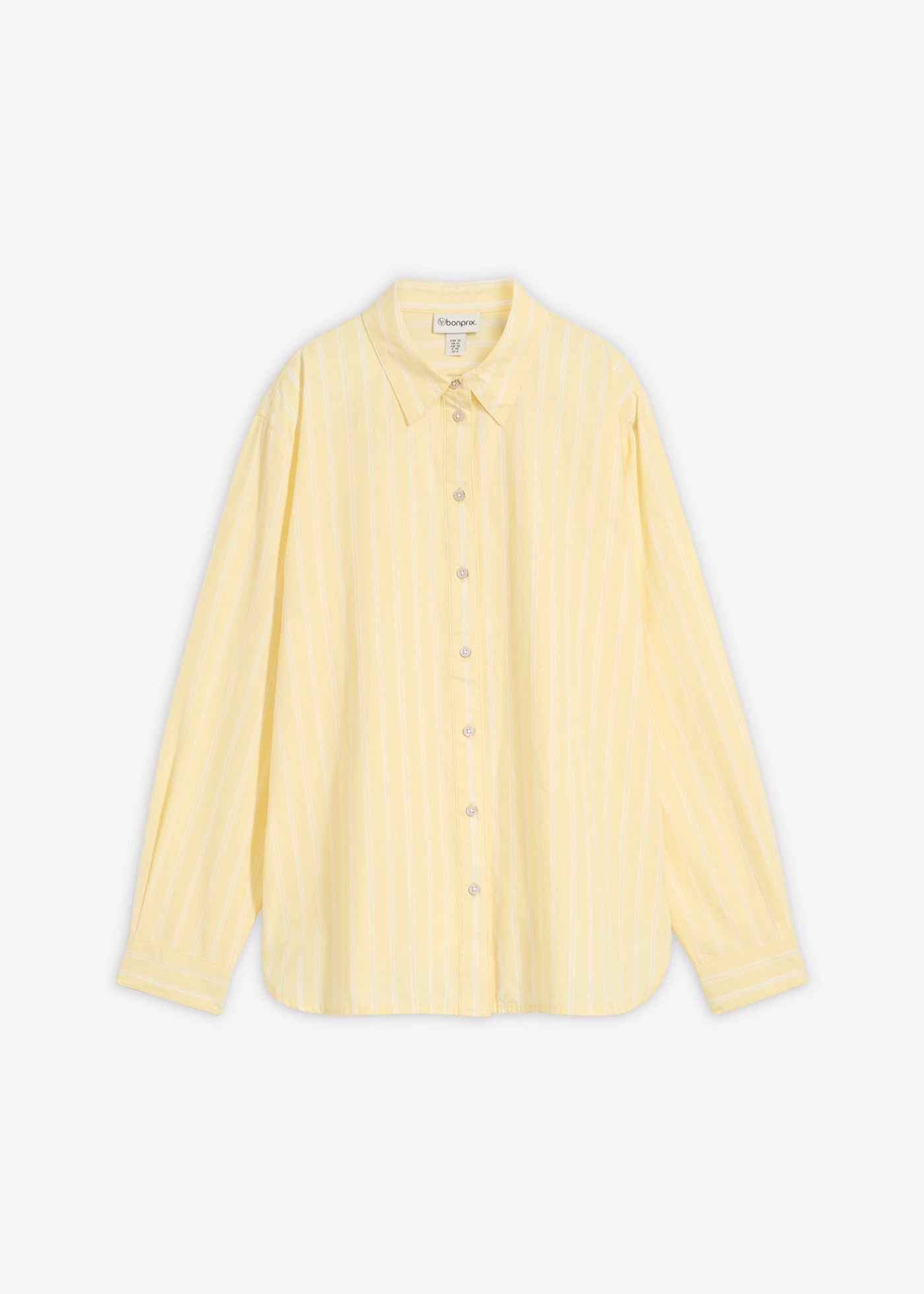 Chemisier rayé 100% coton • blanc-jaune clair rayé • Boutique bonprix