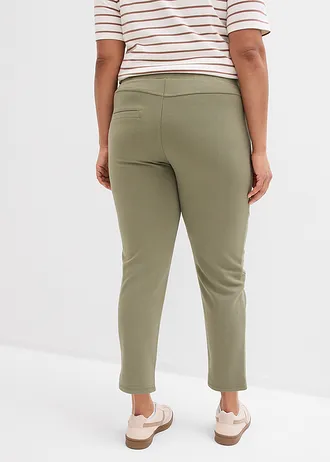Instapbroek van comfortabel Punto di Roma, Kleur: olijfgroen