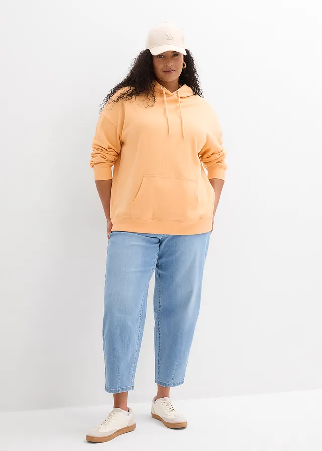 Oversized hoodie, Kleur: papaya