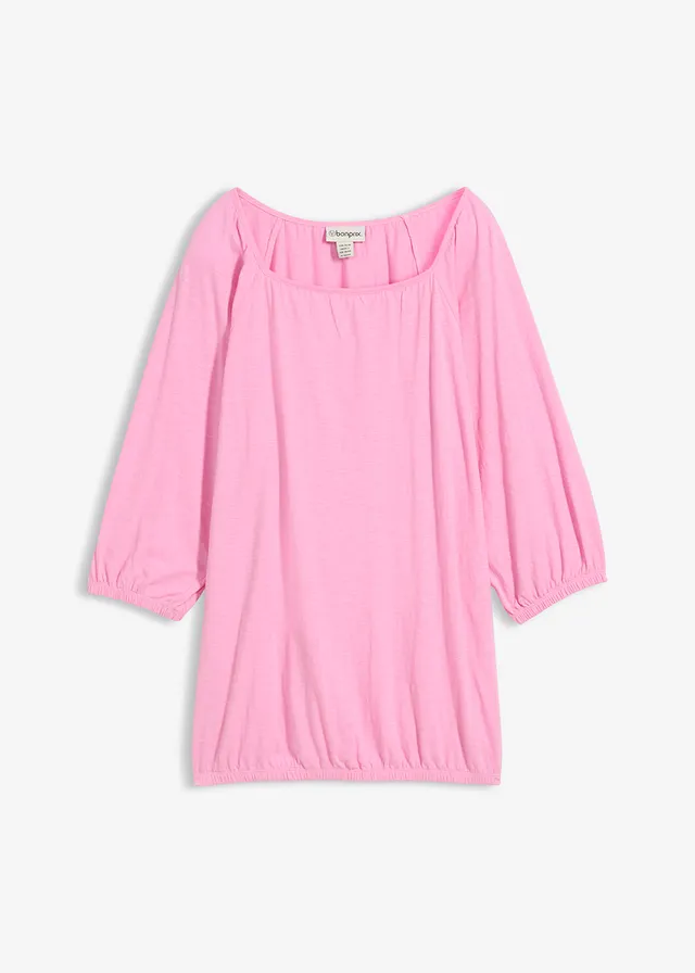 Shirtblouse van biologisch katoen • roze • bonprix online shop