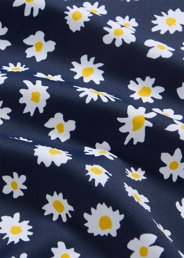 Badpak, Kleur: donkerblauw gebloemd