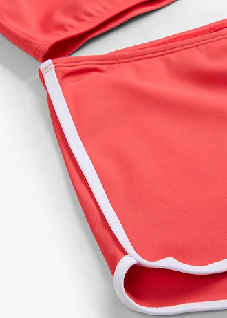 Bikiny s kontrastními švy (2dílná souprava) • humrovo-bílá • bonprix obchod