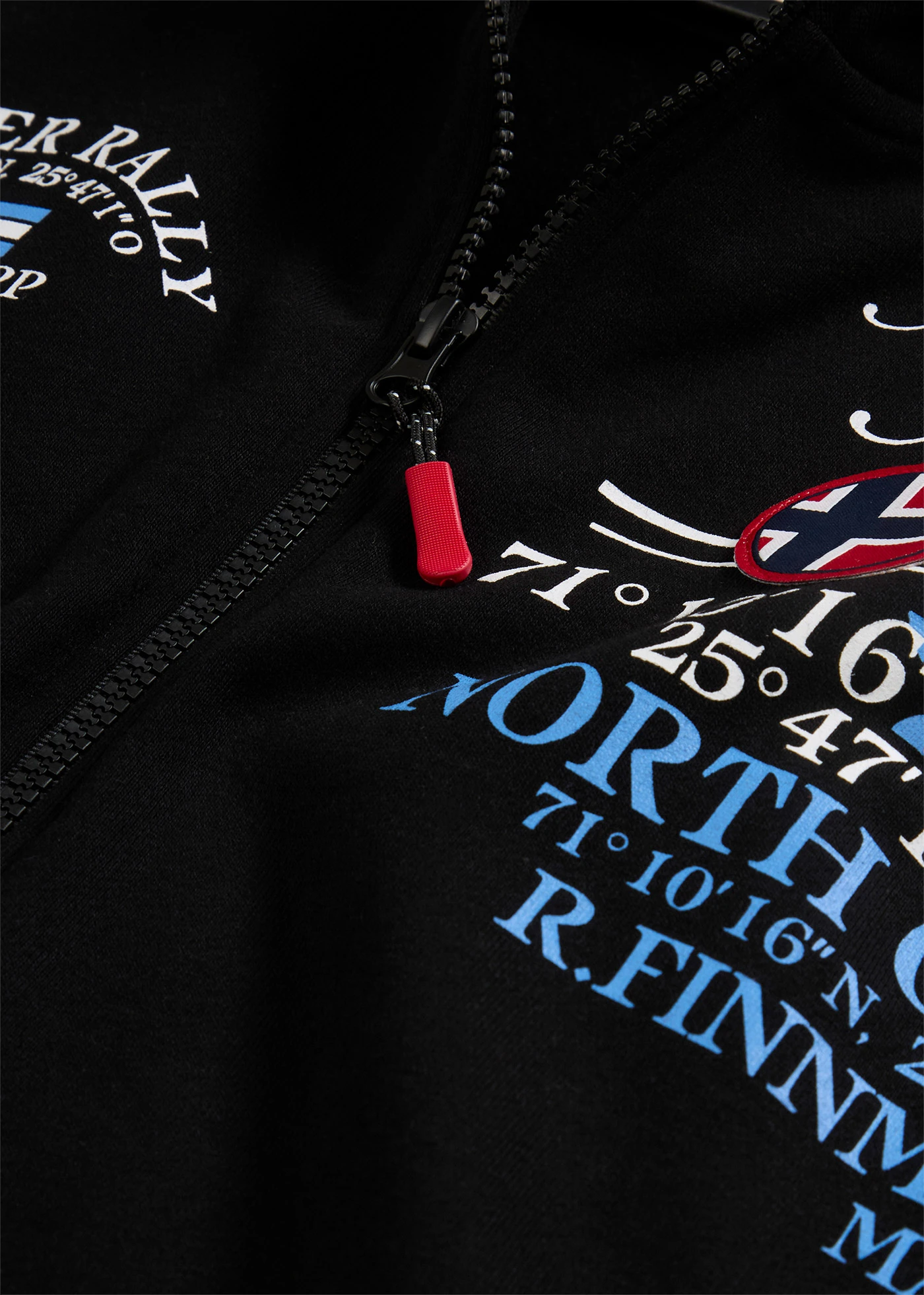 Sweat zippé sans manches à col montant • noir imprimé • Boutique bonprix