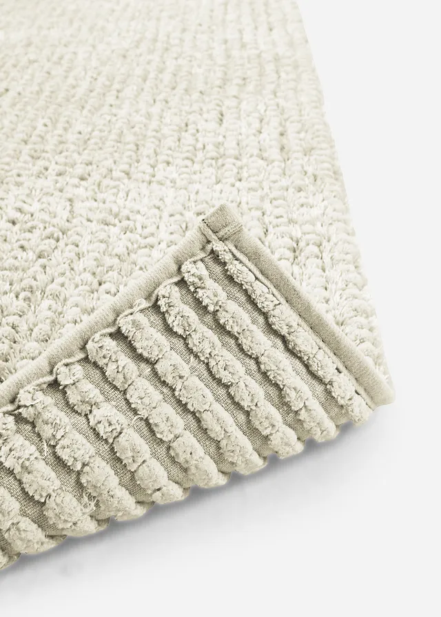 Tapis de bain en fil chenille, Couleur: naturel