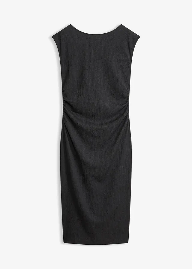 Robe en jersey crêpe texturé