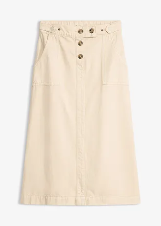 Jupe en twill 100% coton