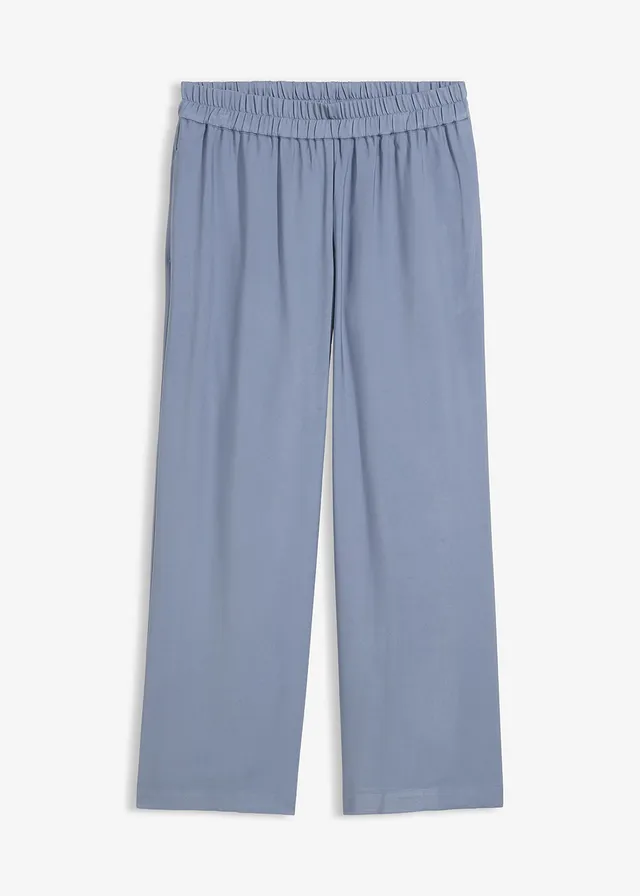 Culotte nohavice z jemného viskózového mixu • dymovo modrá • obchod bonprix