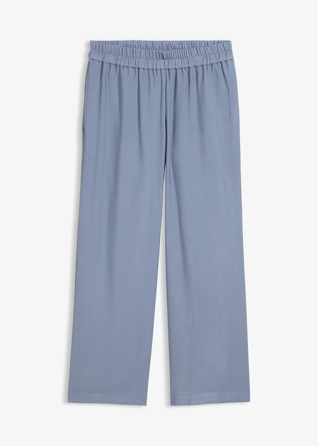 Pantalon large et doux en viscose mélangée