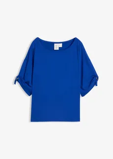 T-shirt z dekoltem w łódkę • kobaltowy • sklep bonprix