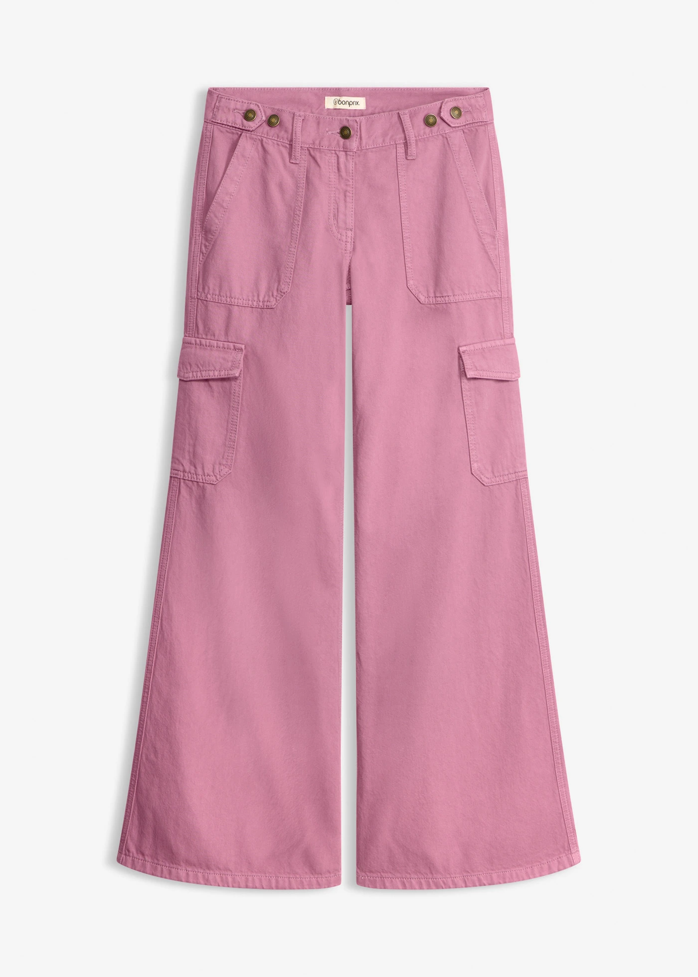 Cargo broek van puur katoen • mauve • bonprix online shop