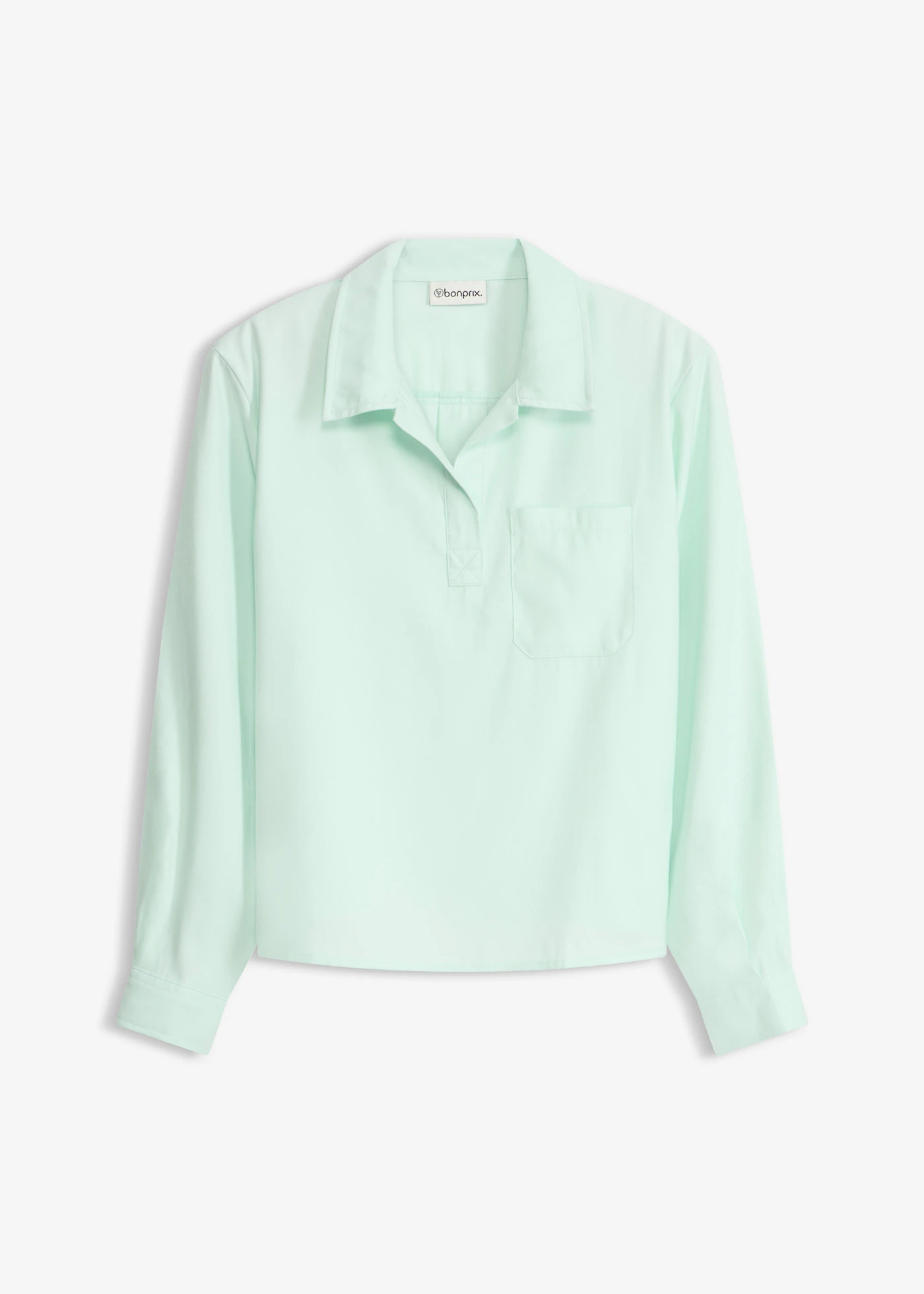 Tuniek in een fijne viscosemix • lichtmint • bonprix online shop