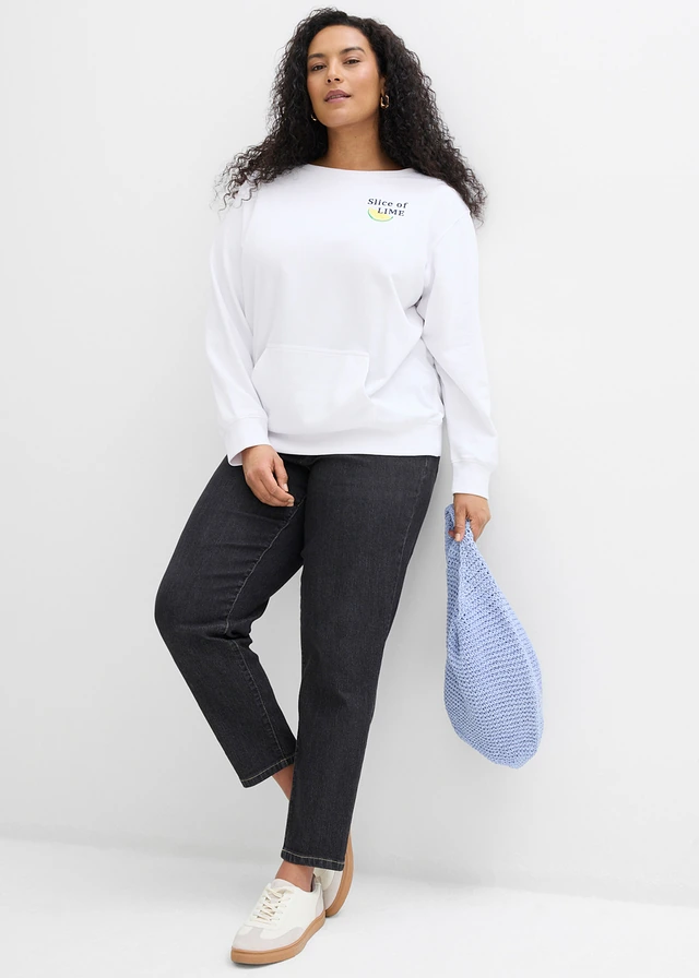 Sweat-shirt, Couleur: blanc