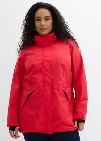 Outdoor parka, waterdicht, Kleur: rood gemêleerd