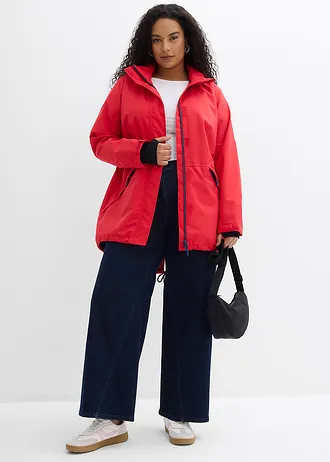 Outdoor parka, waterdicht, Kleur: rood gemêleerd