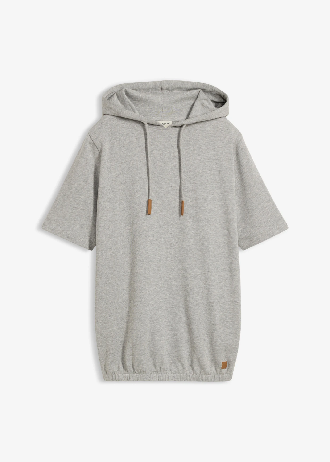 Sweat à capuche • gris clair chiné • Boutique bonprix