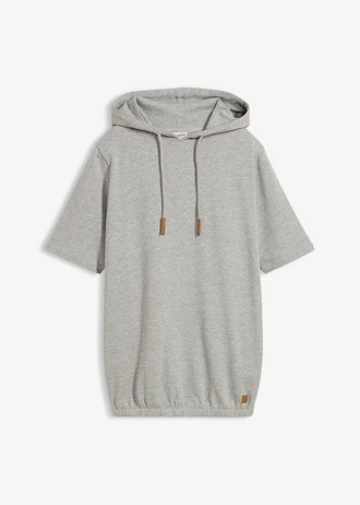 Hoodie van een katoenmix, Kleur: lichtgrijs gemêleerd