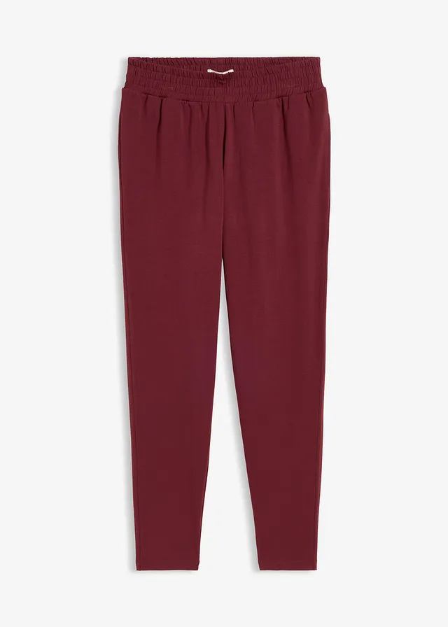 Jersey broek van katoenmix