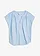 Blouse en gaze 100% coton, Couleur: bleu clair