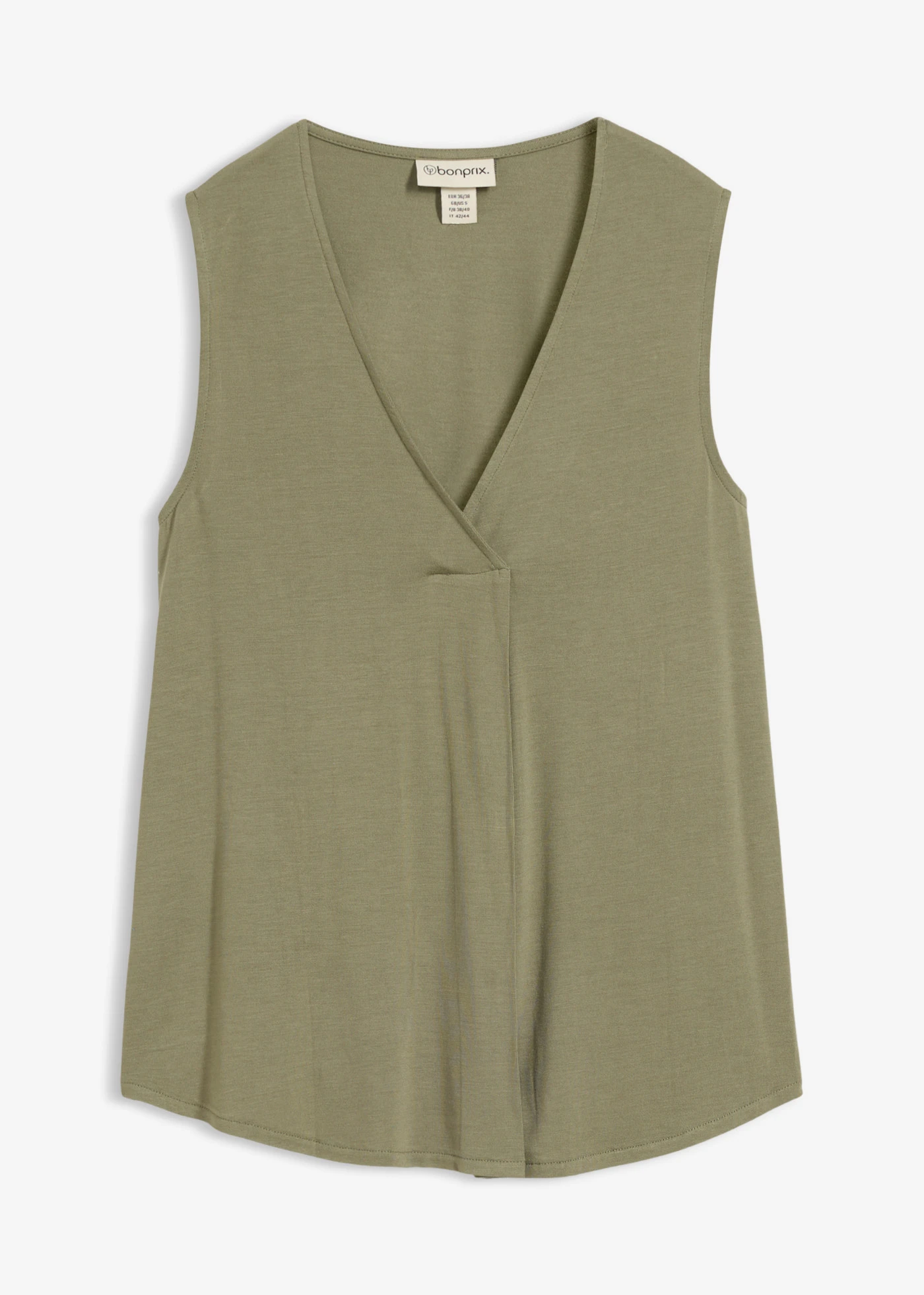 Top z jemného viskózového mixu • olivová • obchod bonprix