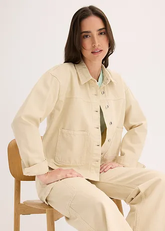 Surchemise 100% coton • sable clair • Boutique bonprix